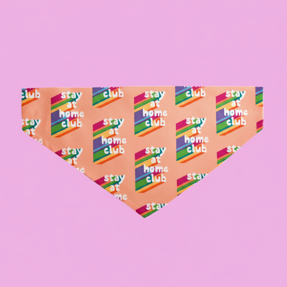 Stay At Home Club Bandana