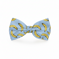 Banana Light Blue Dog Bow Tie