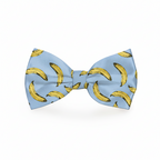 Banana Light Blue Dog Bow Tie